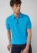 s.Oliver Heren Polo met Ritssluiting en Korte Mouw - Pastel Turquoise - Maat L