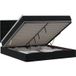 Prolenta Maison Exclusive Lit Ottoman exclusif avec matelas, couleur noire, 160 x 200 cm, revêtement en velours
