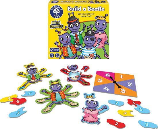 Orchard Toys - Build a Beetle - Mini Game - Educational Game - Ages 4+