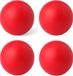 Merkloos / Sans marque Makito Western Europe Relaxman Anti-stressballen - 4 stuks - Rood - 6 cm