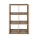 HOME DECO FACTORY - HD7941 - Modulaire 6-Vaks Houten Opbergkast - Bruin