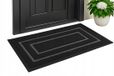 DEXI Merkloos Antislip Deurmat Zwart 60x90 cm