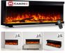KAMINIO Elektrische haard LEA - Elektrische 3-in-1 haard met panoramaweergave, verwarming, 3D-vlameffect, 12 vlamkleuren, afstandsbediening - 50 inch