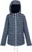 Regatta Waterdicht damesjack Bayletta II - Navy/White Painterly Stripe - Maat 36