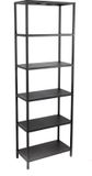 Urban Living "MADISON" Boekenkast 6 Planken Zwart Metaal 60x30x180cm