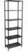 Urban Living "MADISON" Boekenkast 6 Planken Zwart Metaal 60x30x180cm
