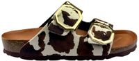 Rohde Dames Slippers Bruin Synthetisch Dierenprint