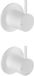 Hotbath Cobber CB129 robinet de mélange encastré pour douche avec inverseur 2 voies (partie finition)