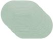 Venilia Set van 4 placemats eetkamer groen ovaal 30 x 45 cm 4 stuks 59127