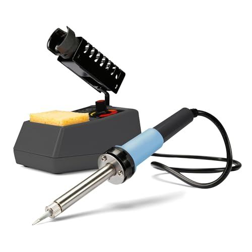 Velleman Soldeerstation 50 W met LED-indicator, elektronische temperatuurregeling 175–480 °C, geschikt voor professionals en DIY