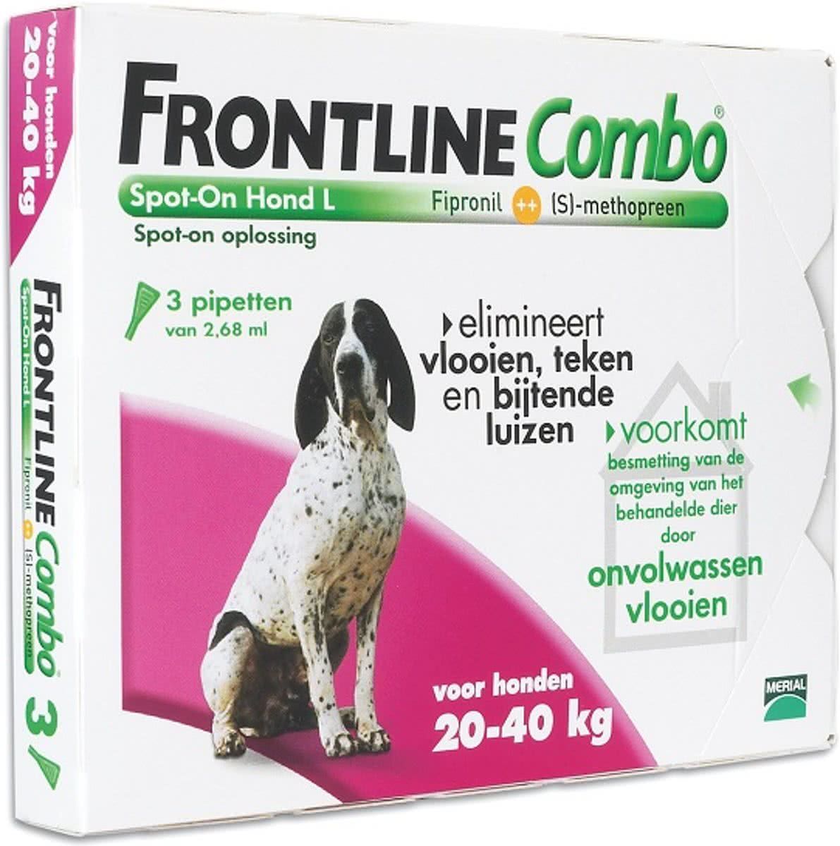 Frontline Combo Hond L 3st - Anti-vlooienmiddel en tekenmiddel