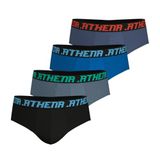 Athena - Set van 4 My Petit Prix herenslips - stretchkatoen - Oeko-Tex® Standard 100 label