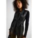 Ruby Imitatieleren Gilet Zwart