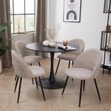 Stoelen Boucle - 2 stuks - Soft Taupe