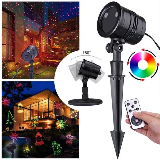 - LED Laser projector lamp lichteffect kerstmis winter kerstversiering