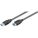 goobay - USB-verlengkabel - USB type A (V) naar USB type A (M) - USB 3.0 - 1.8 m - zwart
