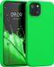 kwmobile telefoonhoesje geschikt voor Apple iPhone 13 - Hoesje met siliconen coating - Smartphone case in neon groen