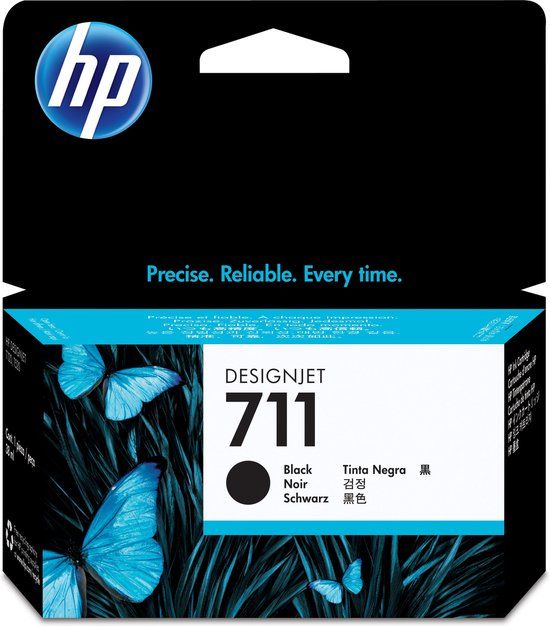 HP 711 Zwart - 38ml Inktcartridge - CZ129AB