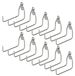Ensemble de 10 supports, acier inoxydable, 120 x 55 mm, 15 kg