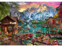 Bluebird Puzzel: Lago di Braies, Italië - 500 stukjes