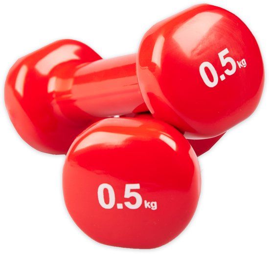 Matchu Sports Dumbbells - 0.5 kg - Red - 2 Pieces