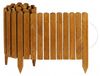 Creative Home Bordure de pelouse Bordure en bois 200 x 40 cm (Lxl) naturel