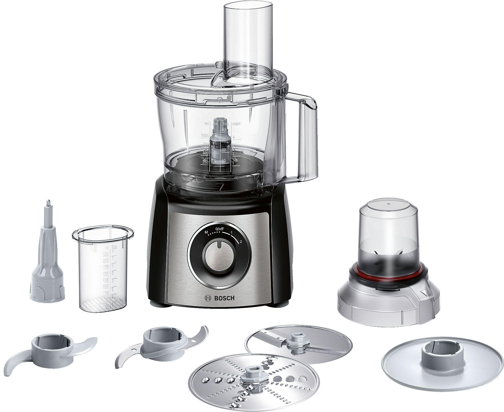 Bosch MultiTalent 3 Foodprocessor - 800W - Zwart/RVS
