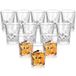 ASelected 12 stuks borrelglaasjes van kristalglas, 50 ml