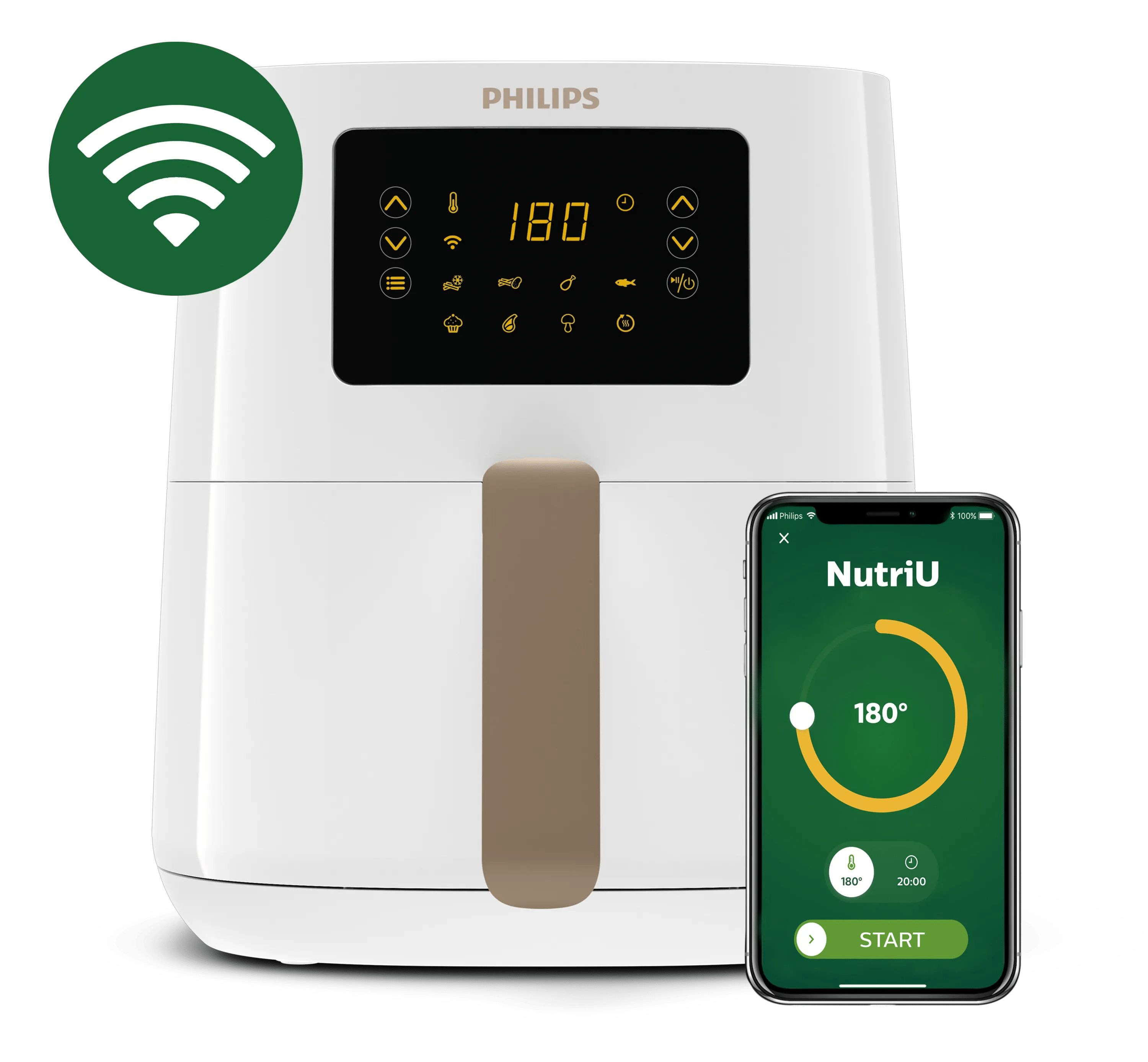 Philips 5000 Series HD9255/30 Airfryer - 4.1L - White