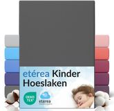 etérea Himmlische Qualität etérea Jersey Hoeslaken 60x120 - 70x140 cm Oekotex Made in Green - 100% katoen - Antraciet