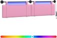 vidaXL - Hangend hoofdbord - Roze - Stof