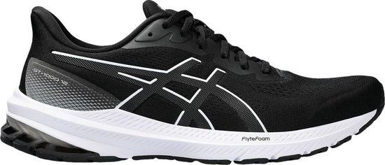 Asics GT-1000 12 Hardloopschoenen Mannen - Maat 44.5 - Zwart/Wit