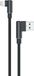 Sunix 2A câble de recharge iOS avec connecteur coudé à 90 degrés, 2 mètres, câble de données, câble de transfert de données, chargeur, couleur : noir