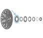 SHIMANO CS-LG700 Rondsel Silver/Black One Size