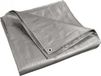 Bâche imperméable 5m x 6m argent avec bord renforcé et œillets en aluminium