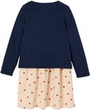 Vertbaudet Set - 2 delig - jurk - cardigan - bloemen - katoen