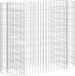 Gabion jardinière surélevée 120x50x100 cm fer galvanisé