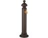 Relaxdays waterzuil antiek met kraan, HBD: 87x20,5x24 cm, tuin buitenkraan, staand, bruin
