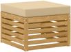 vidaXL - Buiten - Voetenbank - Massief - Acacia - Hout - Wit