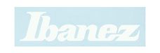 IBANEZ Sticker White Logo, 230 x 56 mm
