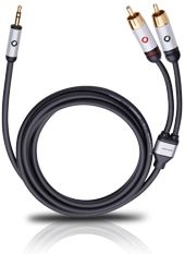 Oehlbach 3.5mm to 2 x RCA Audio Cable - 3m - Black