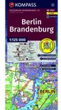 3703 KOMPASS Großraum Fahrradkarte 3703 Berlin-Brandenburg, mit Knotenpunkten 1:125.000