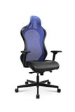 Topstar Bureaustoel Gamingstoel Sitness RS Sport Plus Continental kunstleer incl. armleuningen blauw/zwart met lendenkussen