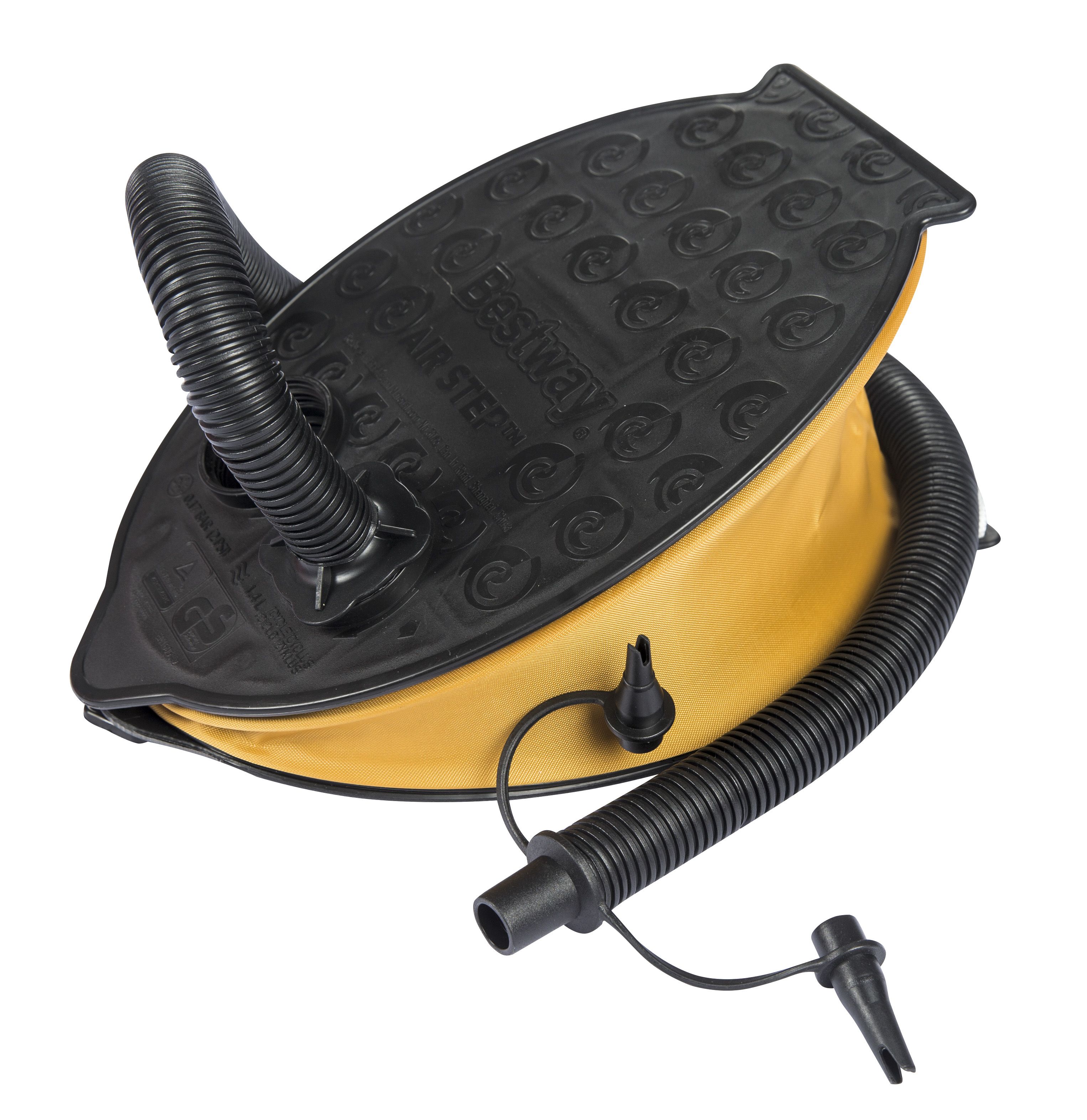 Bestway Voetpomp Air Step 800 cc - Zwart/Geel
