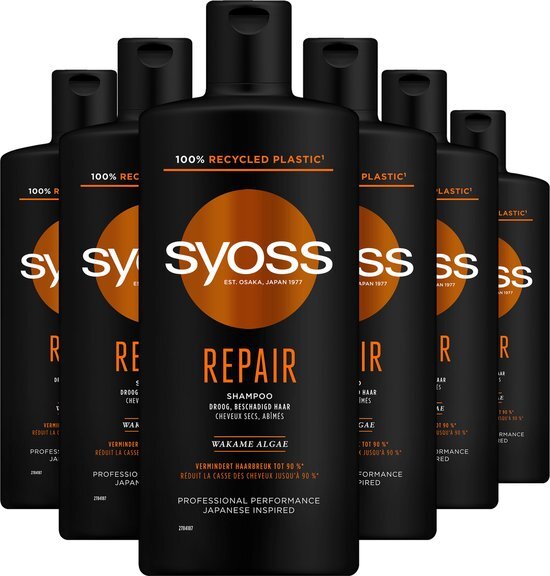 Syoss Shampoo Repair Therapy 6x 440ml - Voordeelverpakking