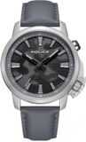 Police Kavalan PEWJD2202702 Heren Polshorloge Analoog Leer Grijs Zilverkleurig 44 mm