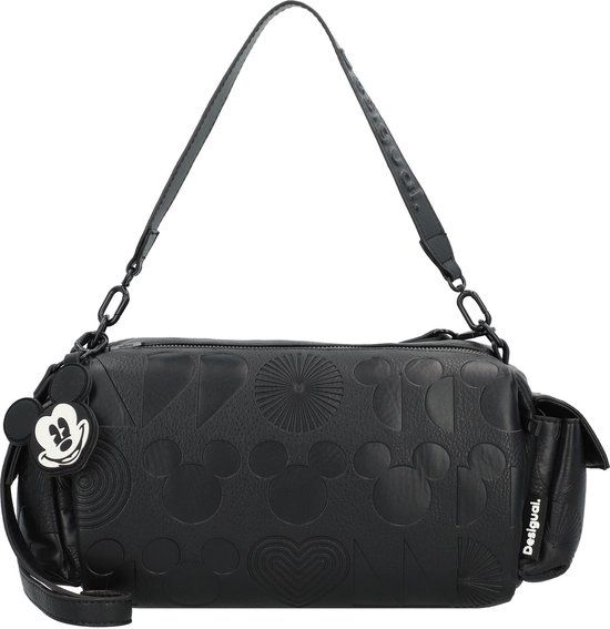 Desigual Mickey Schoudertas Zwart 35.5 cm - Dames