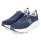 Rieker U4101-14 Lage sneakers voor heren, textiel, blauw, maat 41