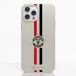 Fibriva™ Coque de Téléphone Officielle Manchester United – Rayures Verticales et Blason