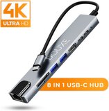 Douxe USB C Hub - Dockingstation II8 - voor MacBook, Dell, HP en Lenovo - met HDMI en 7 Poorten